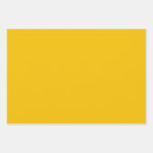 Vast zonnig gouden geel inpakpapier vel (Voorkant 3)