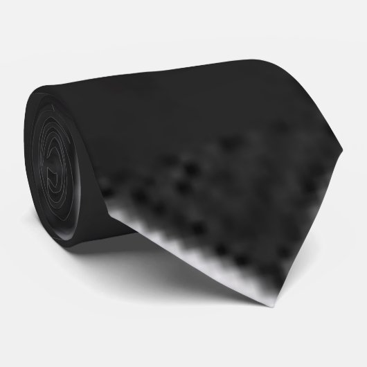 vast zwart stropdas (Opgerold)