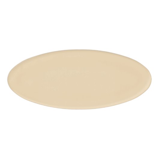 Vast zwart zandbeige, wit naambadge (Voorkant)