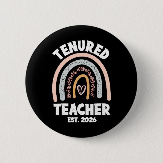 Vastbenoemde docent 2026 Vrouwen met functiewijzig Ronde Button 5,7 Cm (Voorkant)