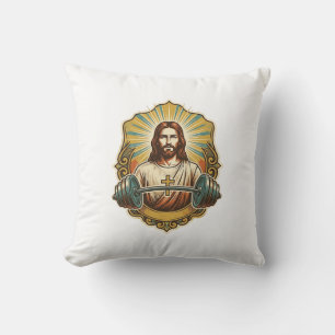 Vastberaden Jezus Zware IJzeren Hanteerbal Krachtt Kussen