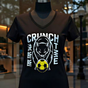 Vastberaden Kawaii Voetbal Japans Anime Sport Cade T-shirt