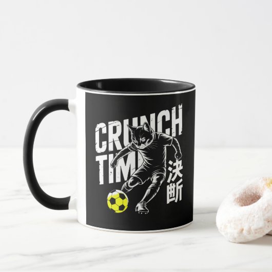 Vastberaden Voetbal Kat Mokken - Wedstrijd Dag Cad (Met donut)