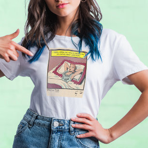 Vastberaden vrouw retro Romance stripboek Tri-Blend Shirt