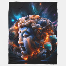Vastberadenheid Boeddha Fleece Deken