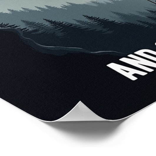 Vastberadenheid (en toch verhoog ik) Poster (Hoek)