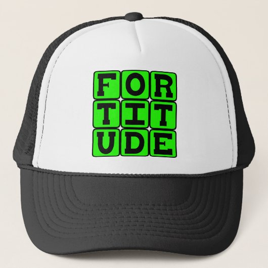 Vastberadenheid, Motiverend Trucker Pet (Voorkant)