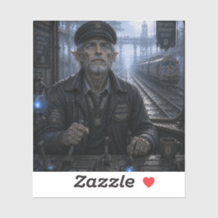 Vastberadenheid / Treinmachinist / Eindeloze Spoor Sticker