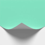 Vaste aquamarinewattenmint cadeaupapier (Hoek)