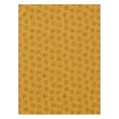 Vaste atoomstoot Patroon op goud | Retro Tafelkleed (Voorkant)