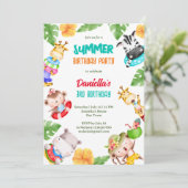 Vaste baby's op het strand kaart (Staand voorkant)