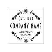 Vaste bedrijfsnaam - bedrijf/bedrijf rubberstempel (Afrduk)