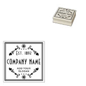 Vaste bedrijfsnaam - bedrijf/bedrijf rubberstempel (Gestempeld)