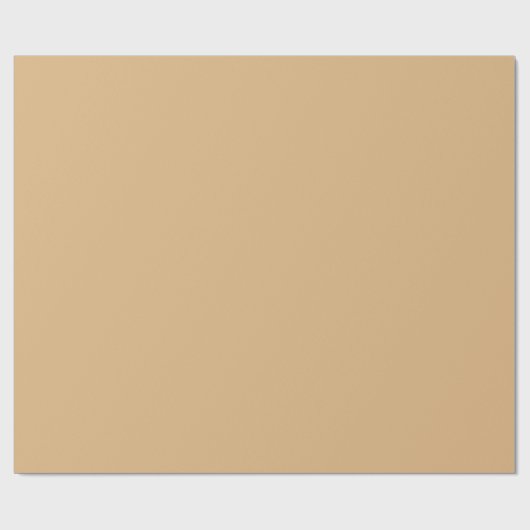 Vaste beige bruine kleur | Hex# DEB681 Cadeaupapier (Vlak)