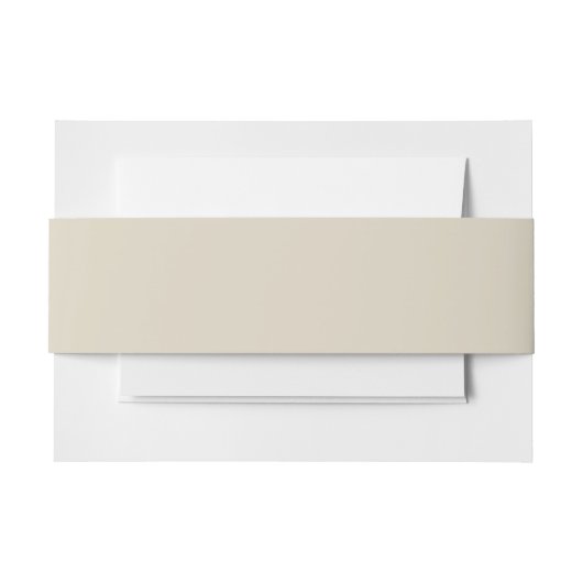 Vaste beige, wit beige uitnodigingen wikkel (Voorkant Voorbeeld)