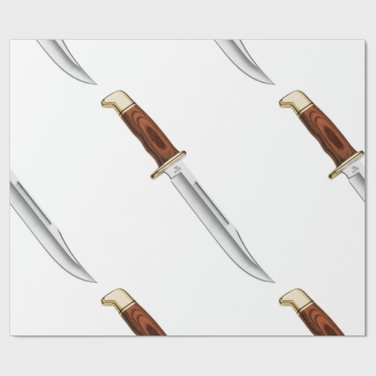 Vaste bladejachtmes cadeaupapier (Vlak)