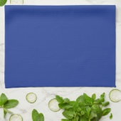 Vaste blauw van de marine theedoek (Gevouwen)