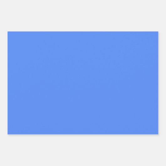 Vaste blauwbes kleur inpakpapier vel (Voorkant 2)