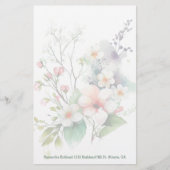 Vaste bloemen - Aangepaste kledingindustrie Briefpapier (Voorkant)