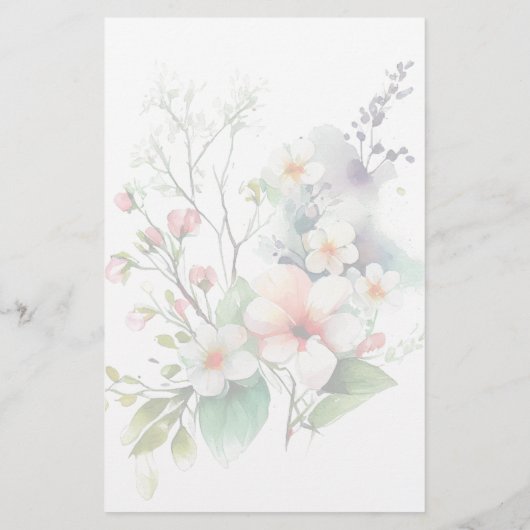 Vaste bloemen - Aangepaste kledingindustrie Briefpapier (Achterkant)