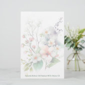 Vaste bloemen - Aangepaste kledingindustrie Briefpapier (Staand voorkant)