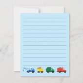 Vaste Briefpapier kaarten van het Kind van Cute Tr (Achterkant)