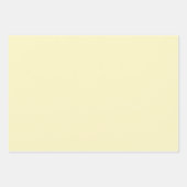 Vaste butter-gele kleur inpakpapier vel (Voorkant 2)