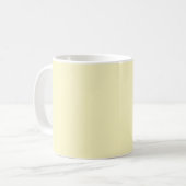 Vaste butter-gele kleur koffiemok (Voorkant links)