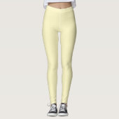 Vaste butter-gele kleur leggings (Voorkant)