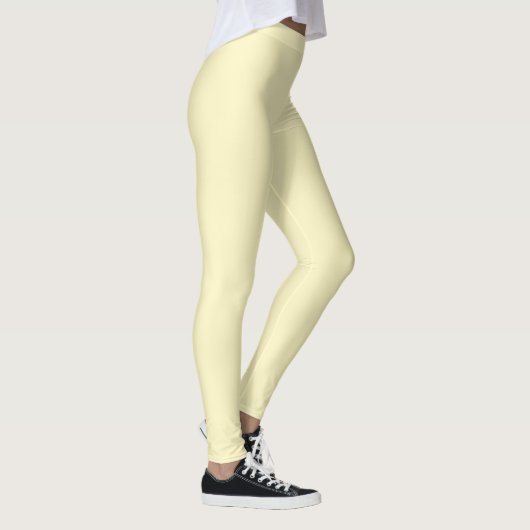 Vaste butter-gele kleur leggings (Rechts)