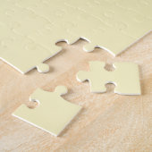 Vaste butter-gele kleur legpuzzel (Zijkant)