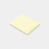 Vaste butter-gele kleur post-it® notes (Schuin)