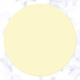 Vaste butter-gele kleur ronde kartonnen onderzetter
