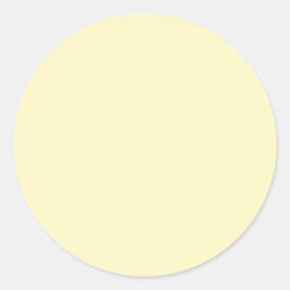 Vaste butter-gele kleur ronde sticker