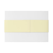 Vaste butter-gele kleur uitnodigingen wikkel (Achterkant Voorbeeld)