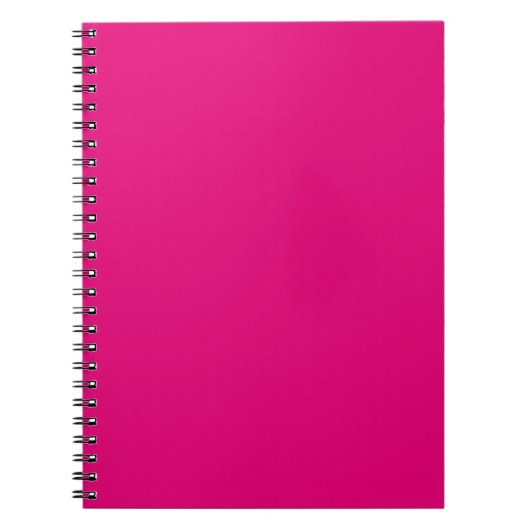 Vaste, diepe roze notitieboek (Voorkant)