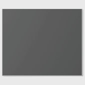 Vaste donkergrijze blokkleur cadeaupapier (Vlak)