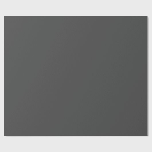 Vaste donkergrijze blokkleur cadeaupapier (Vlak)
