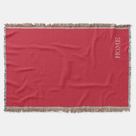 Vaste, donkerrode, donkerrode, dakloze deken