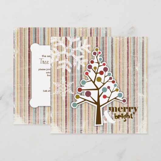 Vaste en heldere feestdagen kaart (Voorkant / Achterkant)