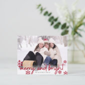 Vaste en heldere Vaste Vakantiekaart Feestdagenkaart (Staand voorkant)