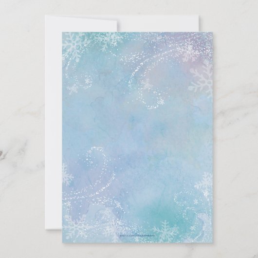 Vaste feestdag, bevroren kaart (Achterkant)