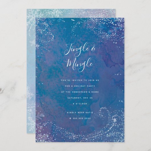 Vaste feestdag, bevroren kaart (Voorkant / Achterkant)