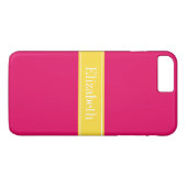 Vaste frambozen, ananasslint monogram Case-Mate iPhone case (Achterkant (Horizontaal))