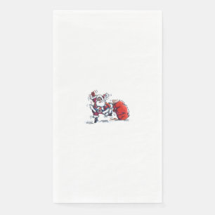 Vaste gast-handdoeken van Santa-papier Servet