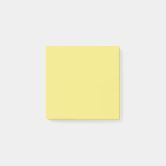 Vaste gele kleur | Hex# F3E779 Post-it® Notes (Voorkant)