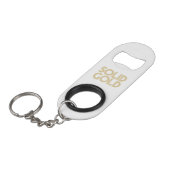 VASTE GOUD MINI FLESSENOPENER (Voorkant Gekanteld)