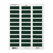 Vaste groene DARK MUSTY BOEST GROEN ACHTERGRONDEN  Etiket (Full Sheet)