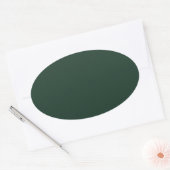 Vaste groene DARK MUSTY BOEST GROEN ACHTERGRONDEN  Ovale Sticker (Envelop)