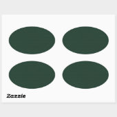 Vaste groene DARK MUSTY BOEST GROEN ACHTERGRONDEN  Ovale Sticker (Vel)